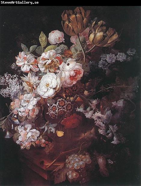 Jan van Huijsum Vase of Flowers